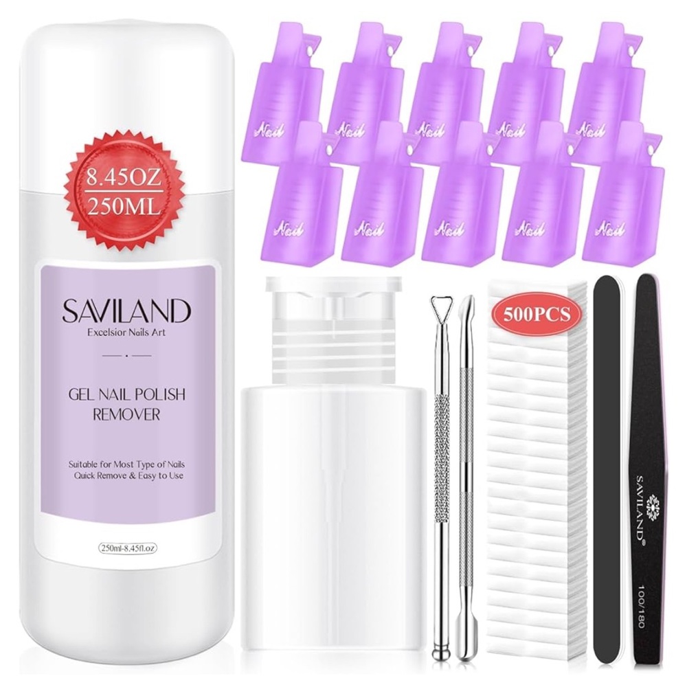 SAVILAND Gel Nail Polish Remover Kit